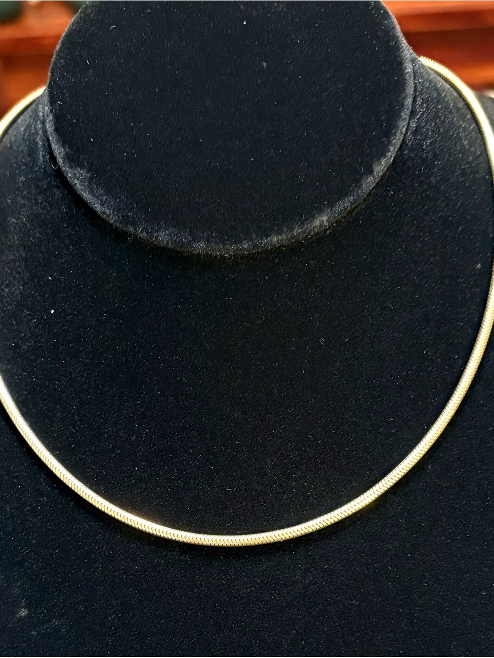 Victorian 1/20 12k Gold Filled Gold Snake Chain Necklace 15.5”